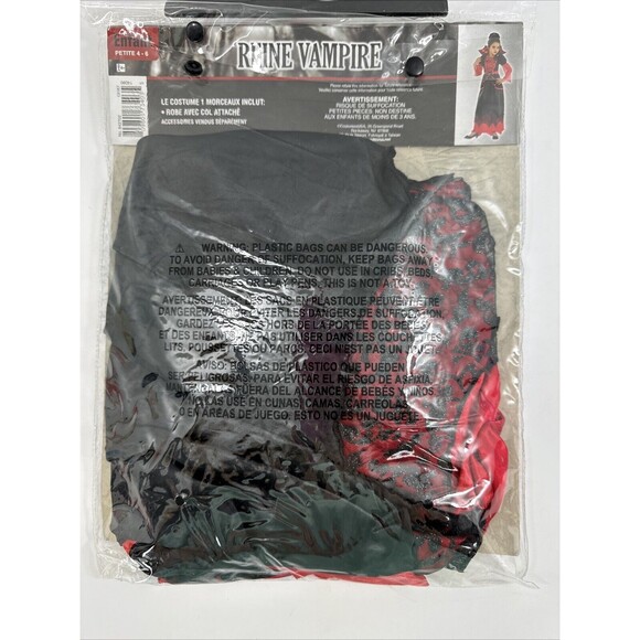 Vampire Queen Costume Child‎ Small 4-6 - Picture 5 of 5